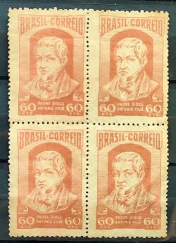 C 288 Selo Padre Diogo Antonio Feijo Religiao 1952 Quadra 1