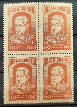 C 288 Selo Padre Diogo Antonio Feijo Religiao 1952 Quadra 2