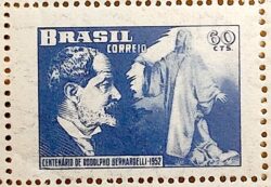 C 290 Selo Rodolpho Bernardelli Escultura Arte 1952