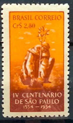 C 293 Selo 4 Centenario de Sao Paulo 1953
