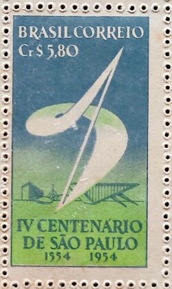 C 295 Selo 4 Centenario de Sao Paulo 1953 2