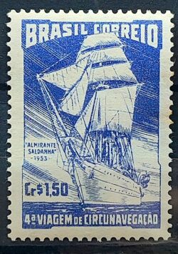 C 299 Selo Navio Escola Almirante Saldanha Marinha Militar 1953