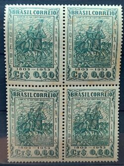 C 307 Selo Duque de Caxias Militar Cavalo 1953 Quadra