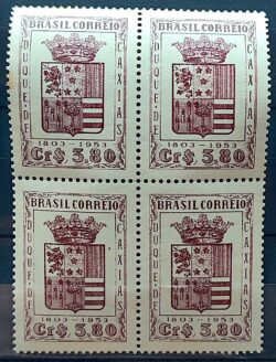 C 310 Selo Duque de Caxias Militar Brasao 1953 Quadra