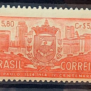 C 332 Selo 4 Centenario de Sao Paulo 1954