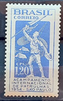 C 342 Selo Acampamento Internacional de Patrulhas Sao Paulo Escotismo Escoteiro 1954