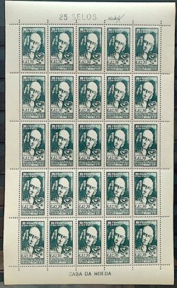 C 350 Selo Congresso Medico Mundial de Homeopatia Saude Hahnemann 1954 Folha