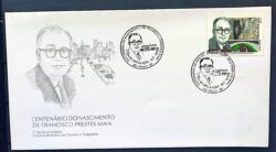 Envelope FDC 668 1996 Francisco Prestes Maia CBC SP 1
