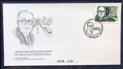 Envelope FDC 668 1996 Francisco Prestes Maia CBC SP 2
