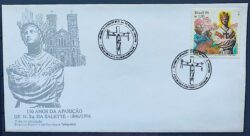 Envelope FDC 684 1996 Nossa Senhora da Salette Religiao CBC PR 2