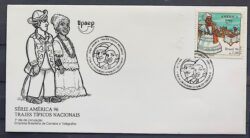 Envelope FDC 686 1996 Trajes Tipicos Baiana UPAEP CBC PI
