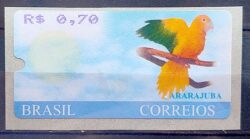 SE 23 Selo Etiqueta Automato Ararajuba 2001