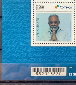 SI 19 Selo Institucional Gilberto Gil Musica 2024 Codigo de Barras