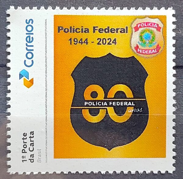 SI 21 Selo Institucional 80 Anos Policia Federal Militar 2024