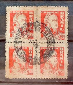 Selo Regular RHM 501 Bisneta Dom Joao VI 1951 Quadra Circulado 2