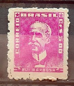 Selo Regular RHM 507 Bisneta Rui Barbosa 1961 Circulado 8