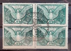 A 61 Selo Aereo Conferencia Interamericana Pomba Bandeira 1947 Quadra CBC RJ 2