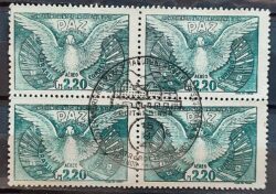 A 61 Selo Aereo Conferencia Interamericana Pomba Bandeira 1947 Quadra CBC RJ