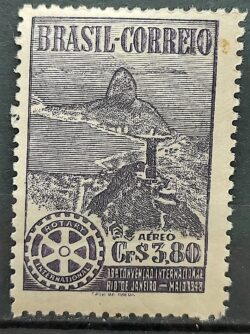 A 64 Selo Aereo Convencao Internacional do Rotary Club Rio de Janeiro 1948