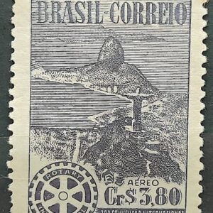 A 64 Selo Aereo Convencao Internacional do Rotary Club Rio de Janeiro 1948 MH