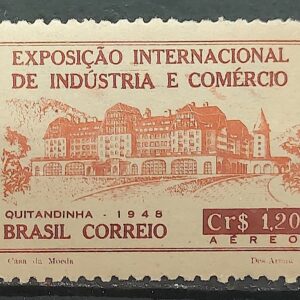 A 65 Selo Exposicao Internacional de Industria e Comercio Economia Mapa Quitandinha 1948 MH