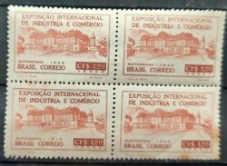 A 65 Selo Exposicao Internacional de Industria e Comercio Economia Mapa Quitandinha 1948 Quadra 1