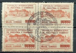 A 65 Selo Exposicao Internacional de Industria e Comercio Economia Mapa Quitandinha 1948 Quadra CBC RJ 2