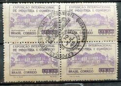 A 66 Selo Exposicao Internacional de Industria e Comercio Economia Mapa Quitandinha 1948 Quadra CBC DF 2