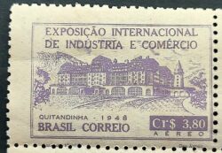 A 66 Selo Exposicao Internacional de Industria e Comercio Economia Mapa Quitandinha 1948 Variedade