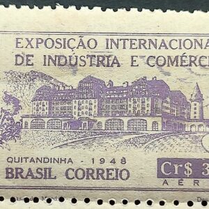 A 66 Selo Exposicao Internacional de Industria e Comercio Economia Mapa Quitandinha 1948 Variedade