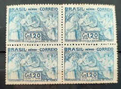 A 67 Selo Aereo Centenario da Escola Nacional de Musica 1948 Quadra