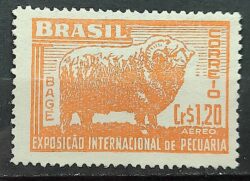 A 69 Selo Exposicao Internacional Pecuaria Bage Ovelha 1948