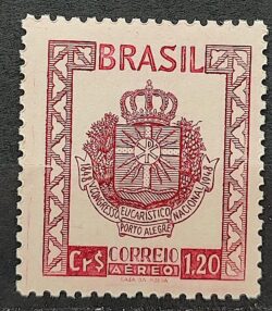 A 70 Selo Aereo Congresso Eucaristico Nacional Porto Alegre Religiao 1948