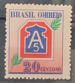 C 206 Selo Forca Expedicionaria Brasileira FEB Militar A5 1945
