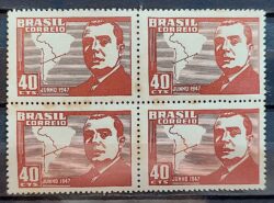 C 228 Selo Visita do Presidente do Chile Mapa Diplomacia 1947 Quadra 3