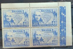 C 230 Selo Presidente Harry Truman Estados Unidos Mapa 1947 Quadra 1