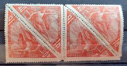 C 235 Selo Semana da Asa Icaro Aviacao Aviao 1947 4 Unidades