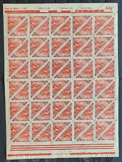 C 235 Selo Semana da Asa Icaro Aviacao Aviao 1947 Folha 2