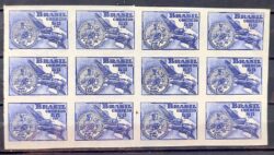 C 246 Selo Forca Aerea Brasileira na Italia Aviao Militar Senta a Pua 1949 12 Unidades