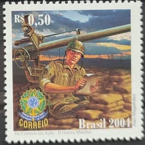 C 2594 Selo Forca Expedicionaria Brasileira FEB Exrcito Militar Guerra Servico Postal 2004