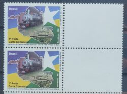 C 2926 Selo Personalizado Trem Forte Rondonia 2009 Quadra Vinheta Branca