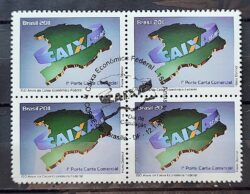 C 3078 Selo Banco Caixa Economica Federal Mapa Economia 2011 Quadra CBC DF