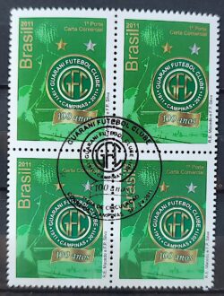 C 3082 Selo Guarani Futebol 2011 Quadra CBC SP