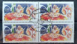 C 3150 Selo Relacoes Diplomaticas Belgica Carnaval Arte Bandeira 2011 Quadra CBC RJ