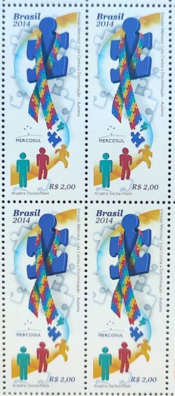 C 3332 Selo Luta Contra a Discriminacao Autismo Saude 2014 Quadra