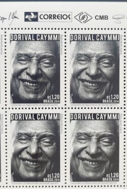 C 3360 Selo Dorival Caymmi Musica Bahia 2014 Quadra Vinheta Correios