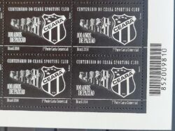 C 3364 Selo Ceara Futebol 2014 Quadra Codigo de Barras