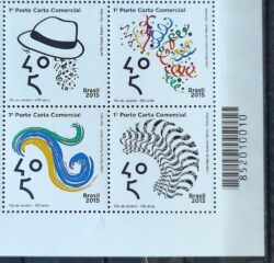 C 3413 Selo 450 Anos Rio de Janeiro 2015 Codigo de Barras