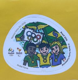 C 3596 Selo Nossos Selos Rio 2016 Olimpiadas Bandeira