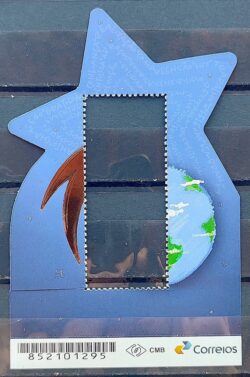 C 4075 Vinheta do Bloco de Natal Estrela 2022